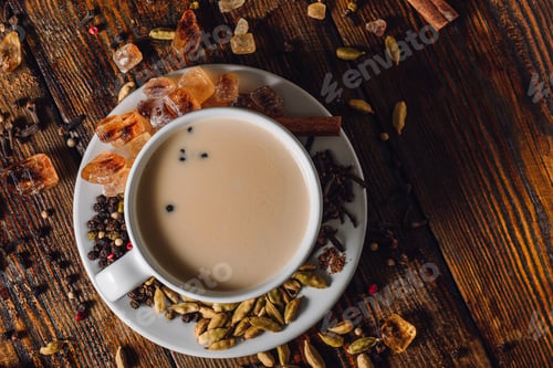 Preview: Cup of Spiced Infusion with Milk