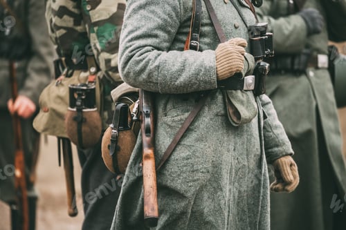 Preview: German military ammunition of a German soldier at World War II.
