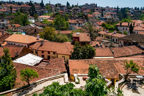 Preview: View of Antalya old city Kaleici quarter. ANTALYA, TURKEY