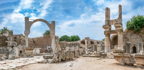 Preview: Domitian square and Domitian Temple in Ephesus, Turkey
