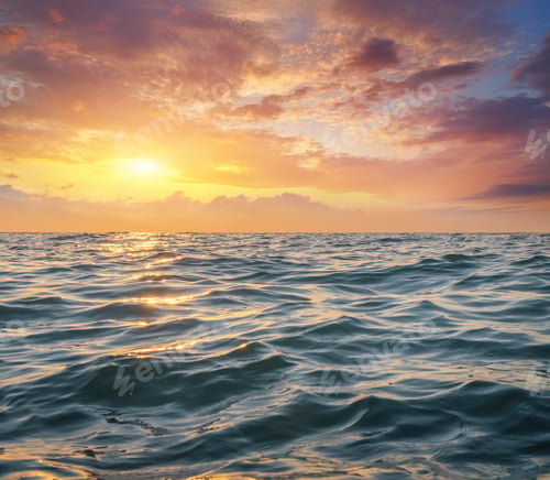 Preview: Sea waves and sunset