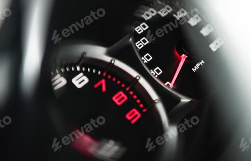 Preview: Modern Vehicle Speedometer and RPM Meter
