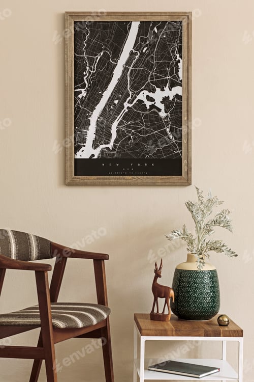 Preview: Modern composition of living room interior
