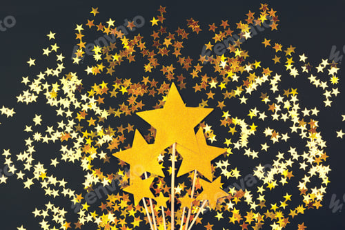 Preview: gold star decoration