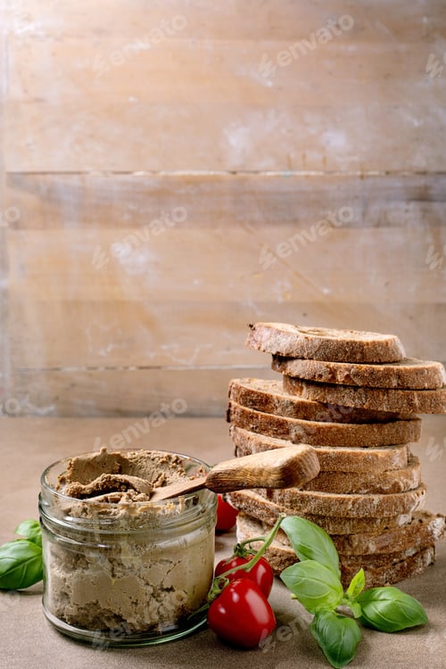 Preview: Liver Pate with Bread and Tomatoes