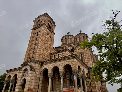 Preview: St. Mark Orthodox Church at Tasmajdan Park, Belgrade, Serbia