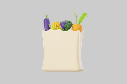 Preview: Grocery bag with vegetables