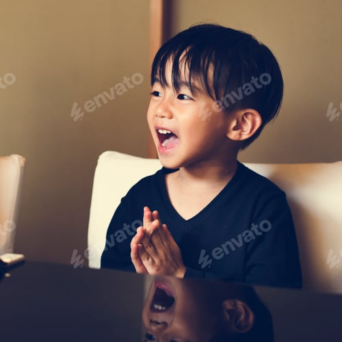 Preview: Young asian boy innocence adorable laughing