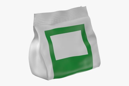 Preview: Frozen Fruit Plastic Bag with Blank Label