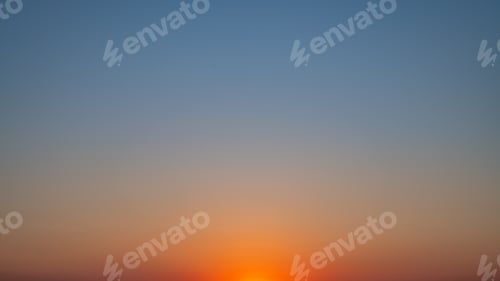 Preview: Natural background, sky at sunrise or sunset, color gradient from orange to blue, delicate and