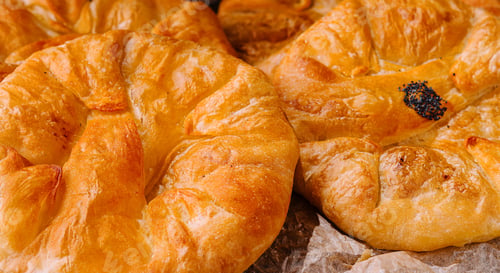 Preview: Cooking traditional pies with potato close up