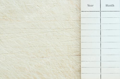 Visualização: Plano de fundo temático de ano e mês