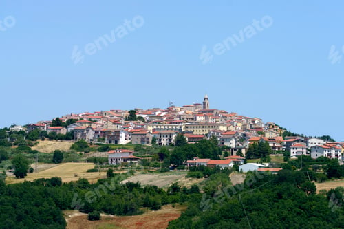 Preview: Landscape in Campobasso province, Molise, Italy. View of Palata