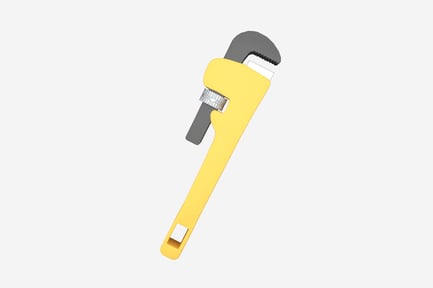 Preview: Pipe Wrench Clean 3D Illustration
