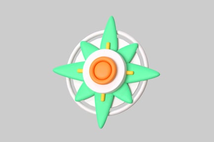 Preview: Tech compass guide symbol graphic