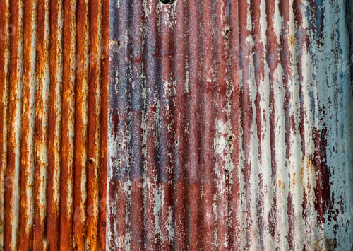 Preview: Rusted galvanized iron plate background.