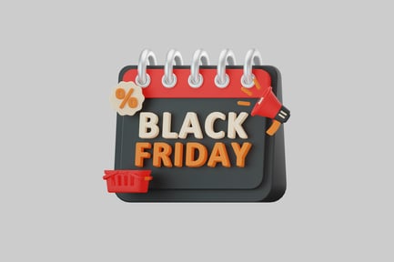 Preview: Black friday calendar promotion object