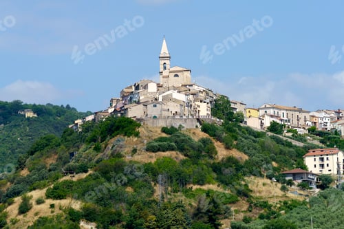 Preview: Landscape in Campobasso province, Molise, Italy. View of Guardialfiera