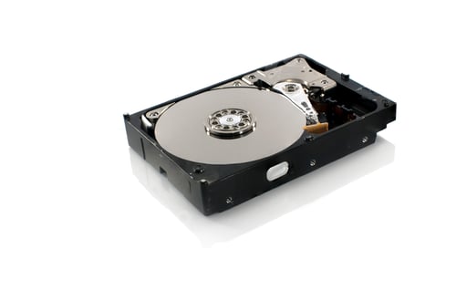 Preview: isolated open harddisk