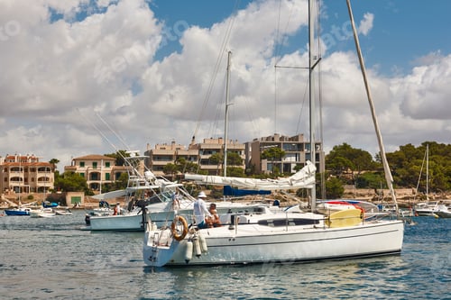 Preview: Nautical sport port in Mallorca. Colonia Sant Jordi. Balearic islands