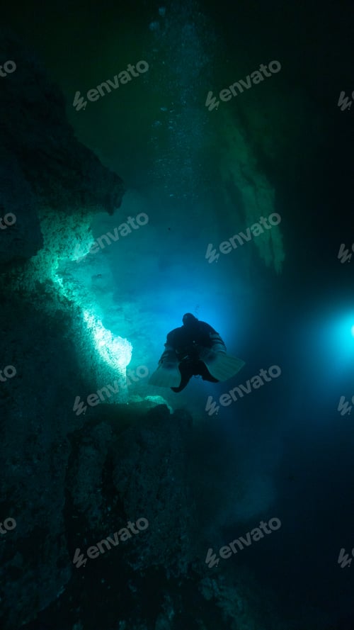 Preview: technical diving in a cenote in mexico.