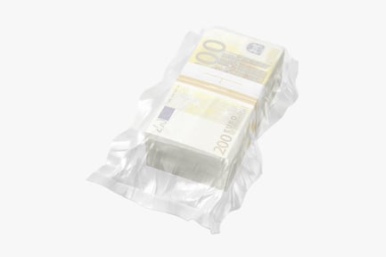 Preview: Wrapped Stacks of 200 Euro Banknotes