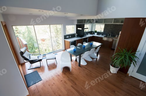 Preview: Open plan modern kitchen diner