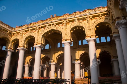 Preview: Ancient Thirumalai Nayak Palace, built in 17th-century, India.