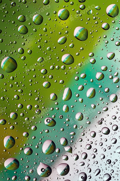 Preview: Water drops on colored background
