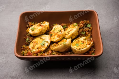 Preview: Masala Anda Fry made using chicken Egg is an Indian starter