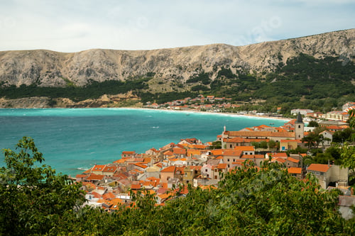 Preview: Baska Town landscape , Krk Island , Croatia