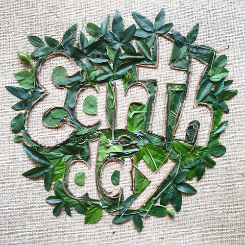Preview: Earth day,words made with plants