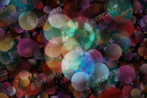 Preview: Nature Pattern- Light Bokeh Background. Celebratory Mood Magic Effect. Decorations Holiday- Design