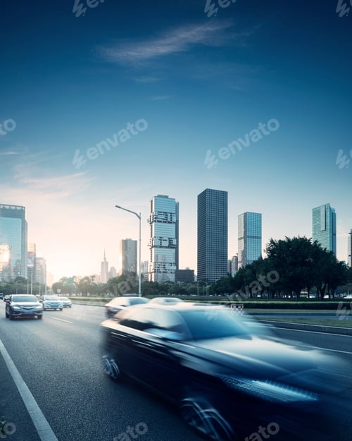 Preview: cars travelling