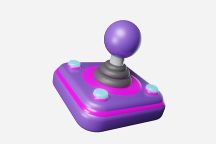 Preview: Joystick Classic 3D Illustration