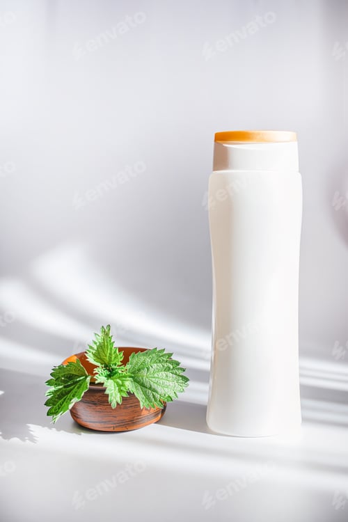 Preview: Natural spa,herbal cosmetics. Medicinal herb for beauty. Nettle grass that strengthens the hair