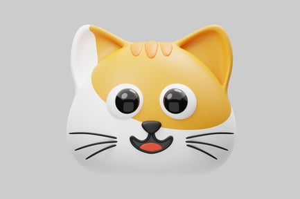 Preview: Cartoon cat head.