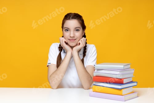 Preview: Concept of school and study with cute girl
