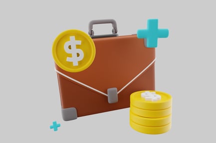Preview: Cartoon finance briefcase asset pack