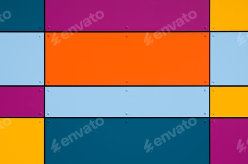 Preview: Colorful geometric facade