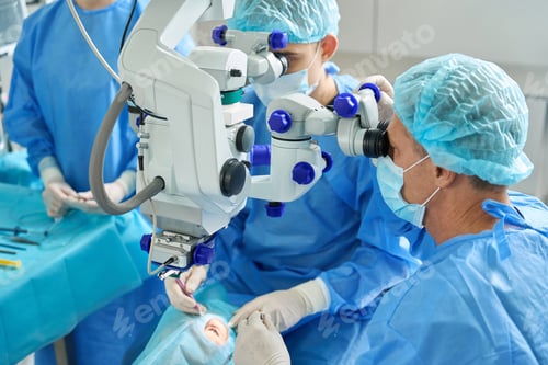 Preview: Close up photo of medical workers on operation