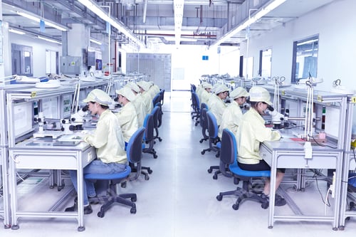 Preview: Quality check station at factory producing