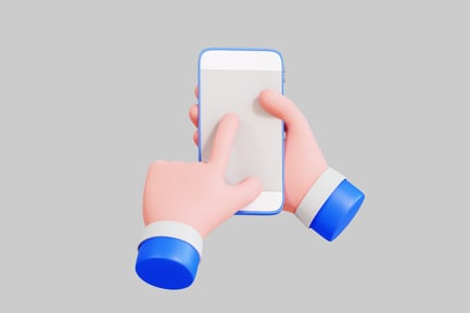 Preview: Hand interacting with smartphone