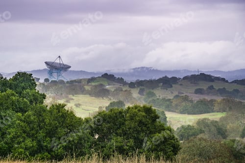 Preview: Pouring rain in the hills around the Stanford Dish, Palo Alto, California