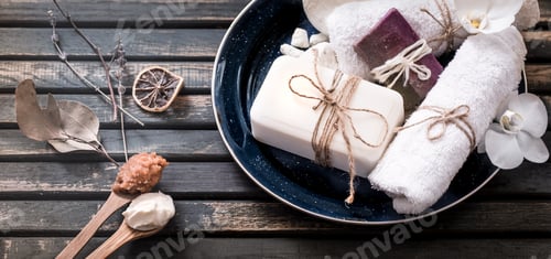Preview: still life of spa with soap