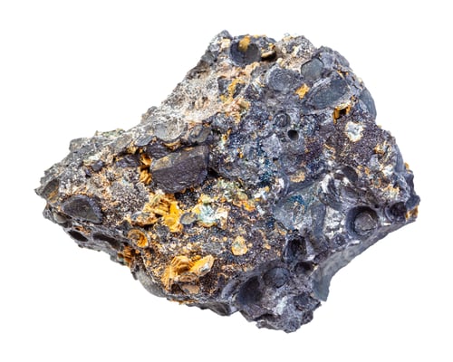 Preview: Pisolite from iron ore rock isolated on white