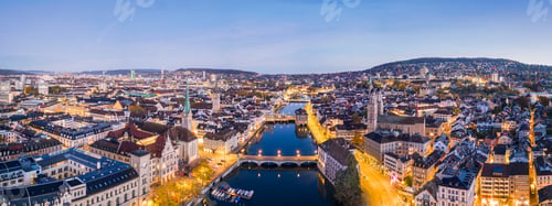 Preview: Zurich, Switzerland Old Town Skyline Over the Limmat River