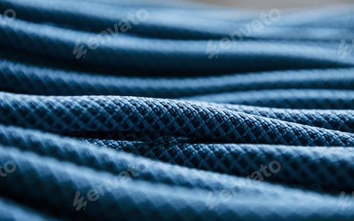 Preview: Many of the blue colored knots for the sports and ship equipment lying down on the floor