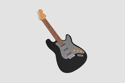 Preview: Electric Guitar 3D Illustration
