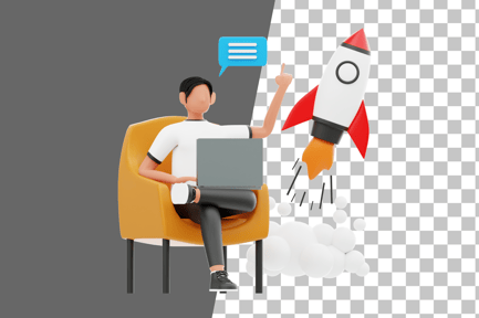 Preview: Business Startup 3D Illustration